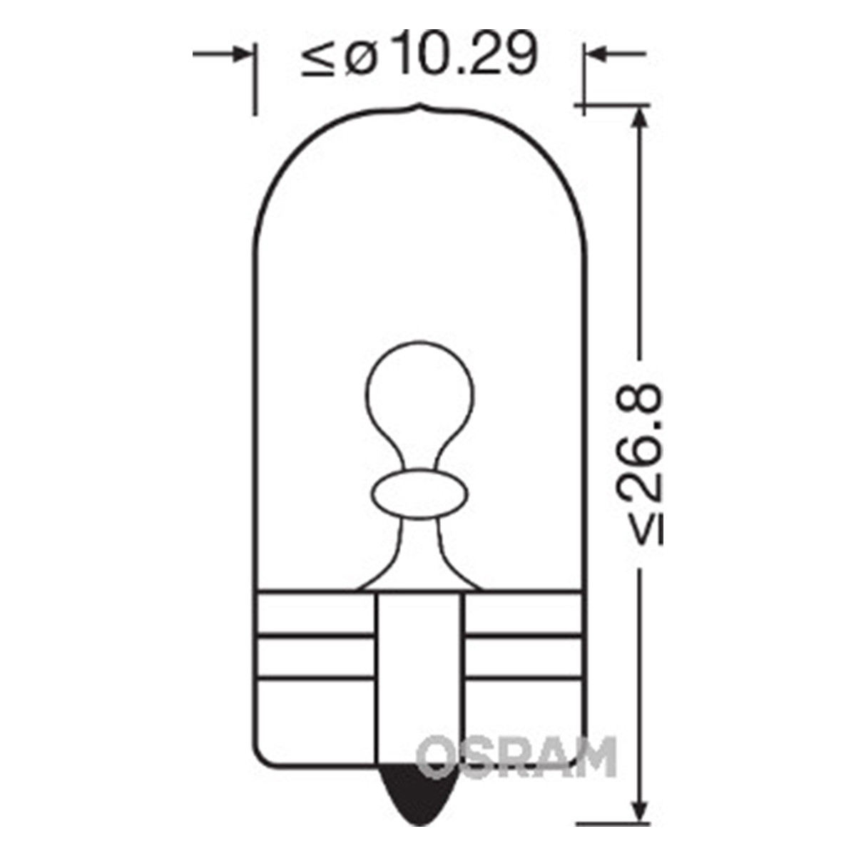 SIJAL PAR 12/ WY5W 2827DC-02B 5W W2,1X9,5D BLI2 OSRAM 