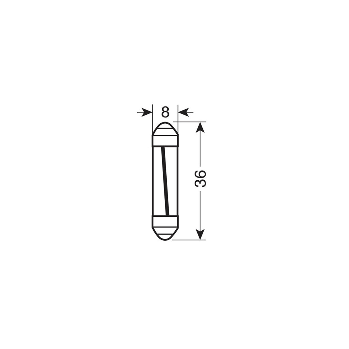 SIJ LED 58527 8x36 12V LAMPA 