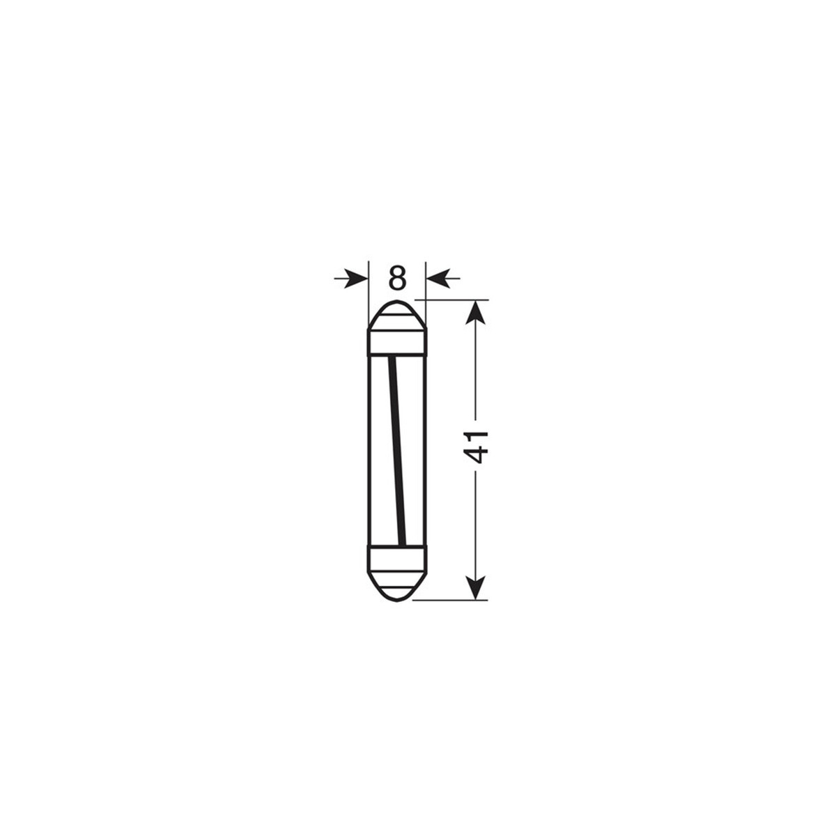 SIJ LED 58528 8x41 12V LAMPA 