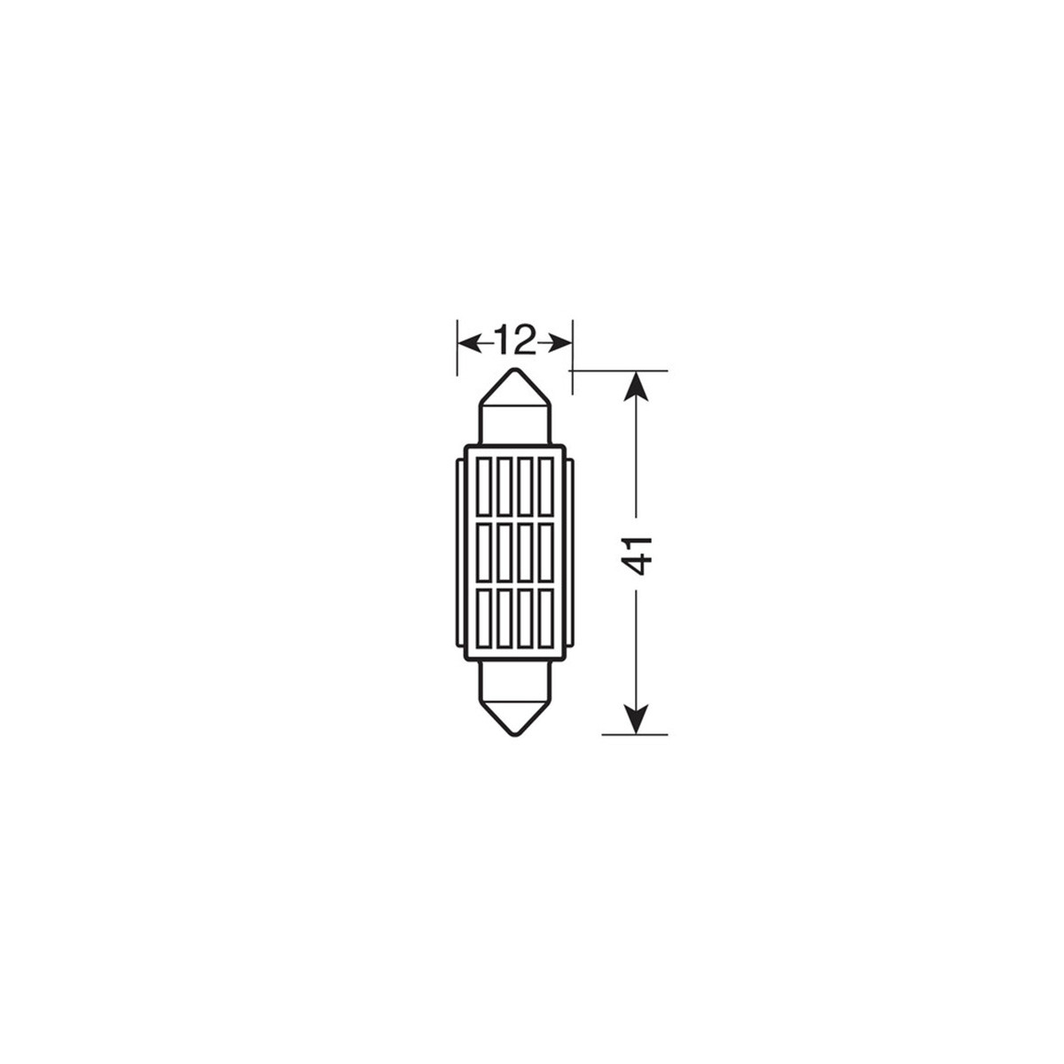 SIJ LED 58125 12x41 10-30V LAMPA 