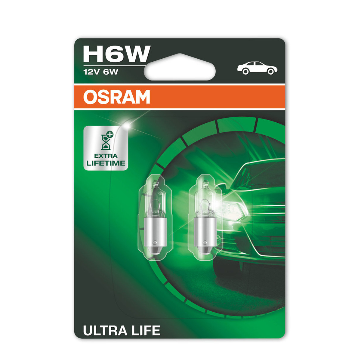 SIJAL PAR 12/ H6W ( 64132ULT ) 6W BAX9S BLI2 OSRAM 