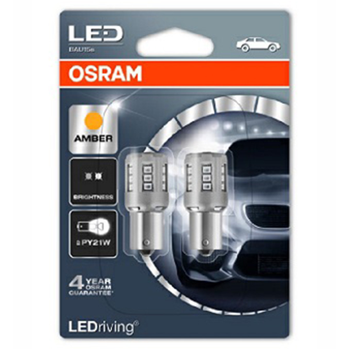 SIJAL PAR 12/ PY21W 7457YE-02B 1W BAU15S BLI2 OSRAM 