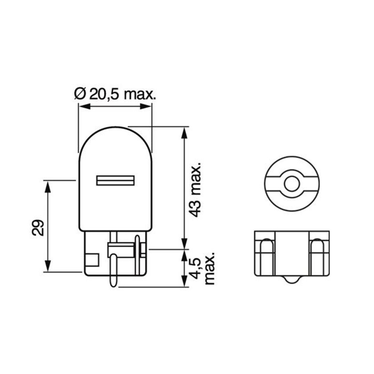 SIJ 12V W21W 1987302251 (  ) PURE LIGHT BOSCH 