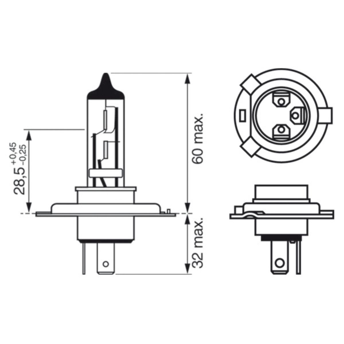 SIJ 12V H4 1987302045 (  ) XENON BLUE BOSCH 