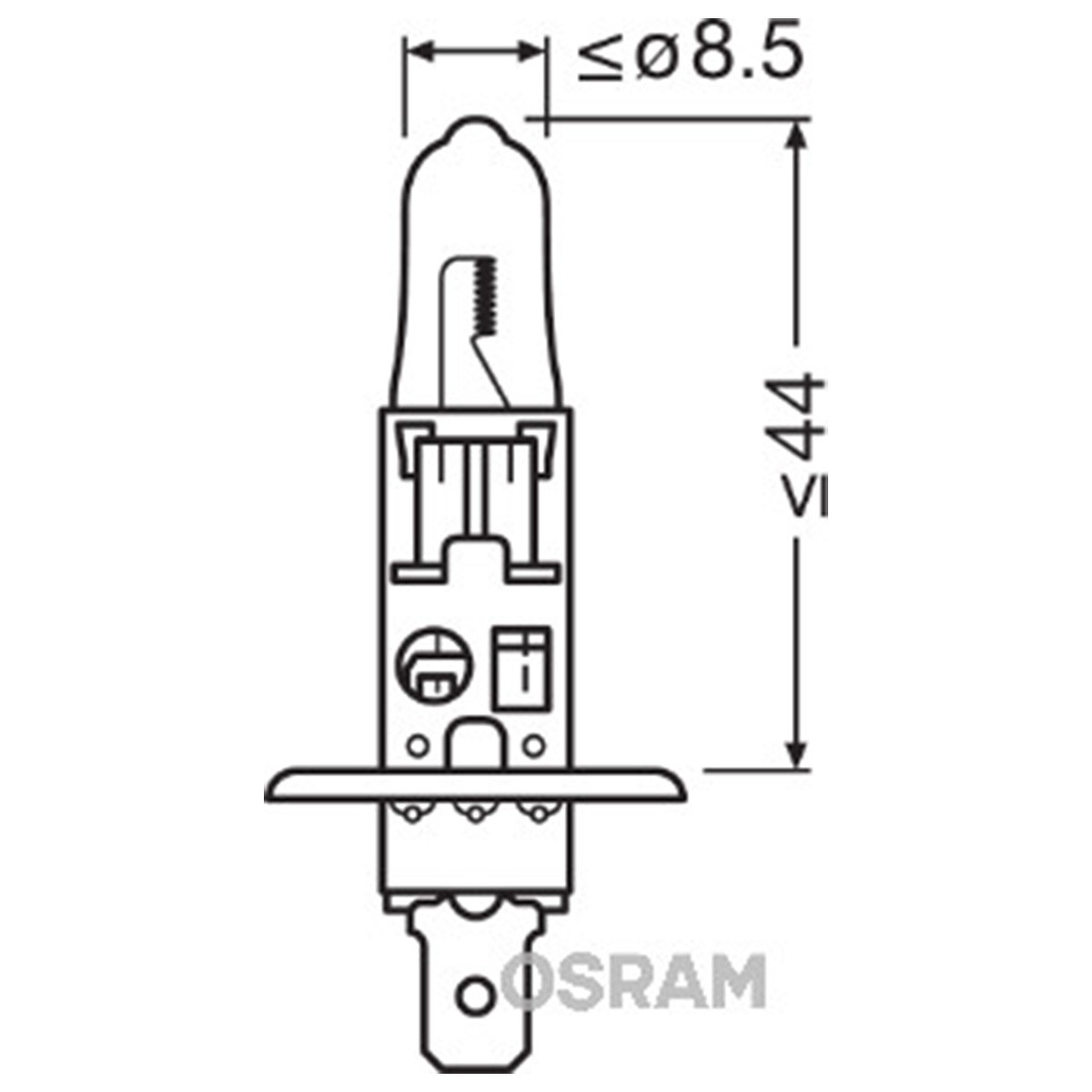 SIJAL 12/H1 64150NL-01B 55W  P14.5S BLI1   OSRAM 