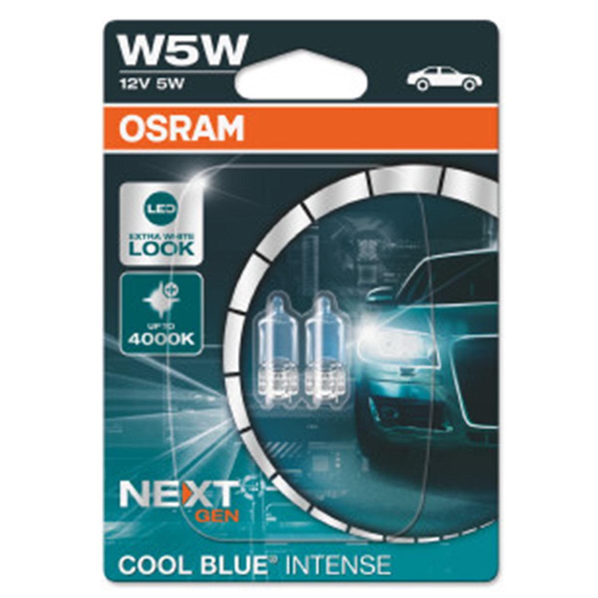 SIJAL PAR 12/ W5W 2825HCBN-2BL 5W W2.1X9.5D BLI2 OSRAM ( NEW-ECO PACK ) 