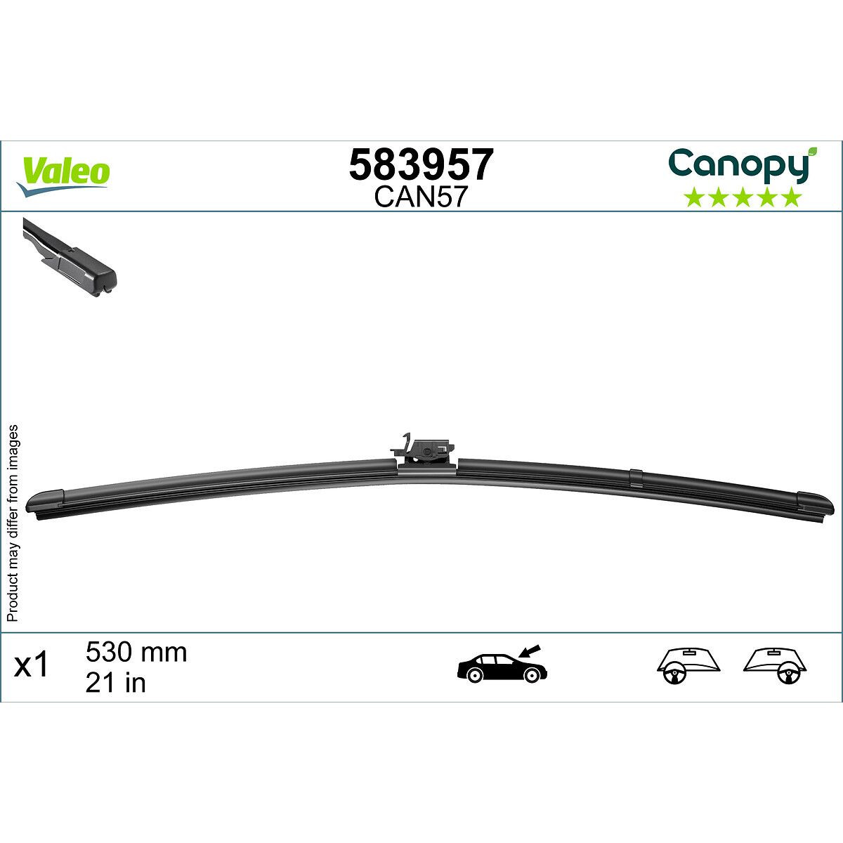 MET 583957 FLAT CAN57 CANOPY VALEO 