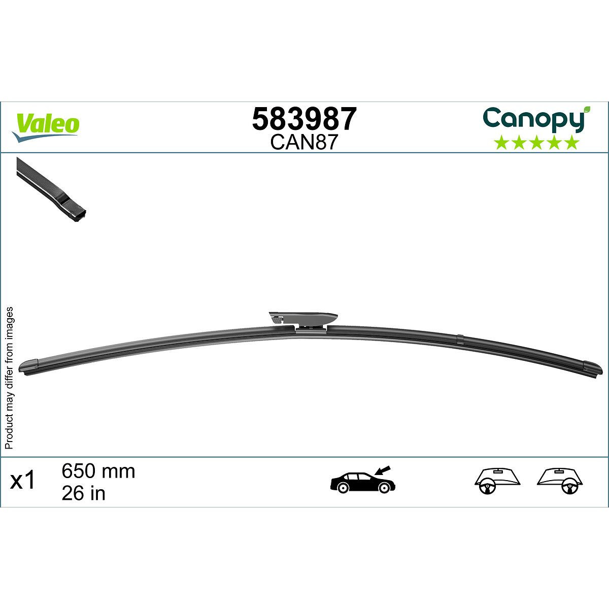 MET 583987 FLAT CAN87 CANOPY VALEO 