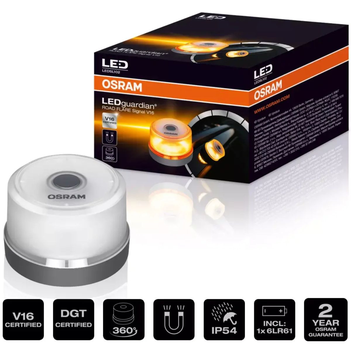 LED SVETLO ZUTO LEDSL102 1W 9V ROAD FLARE OSRAM 