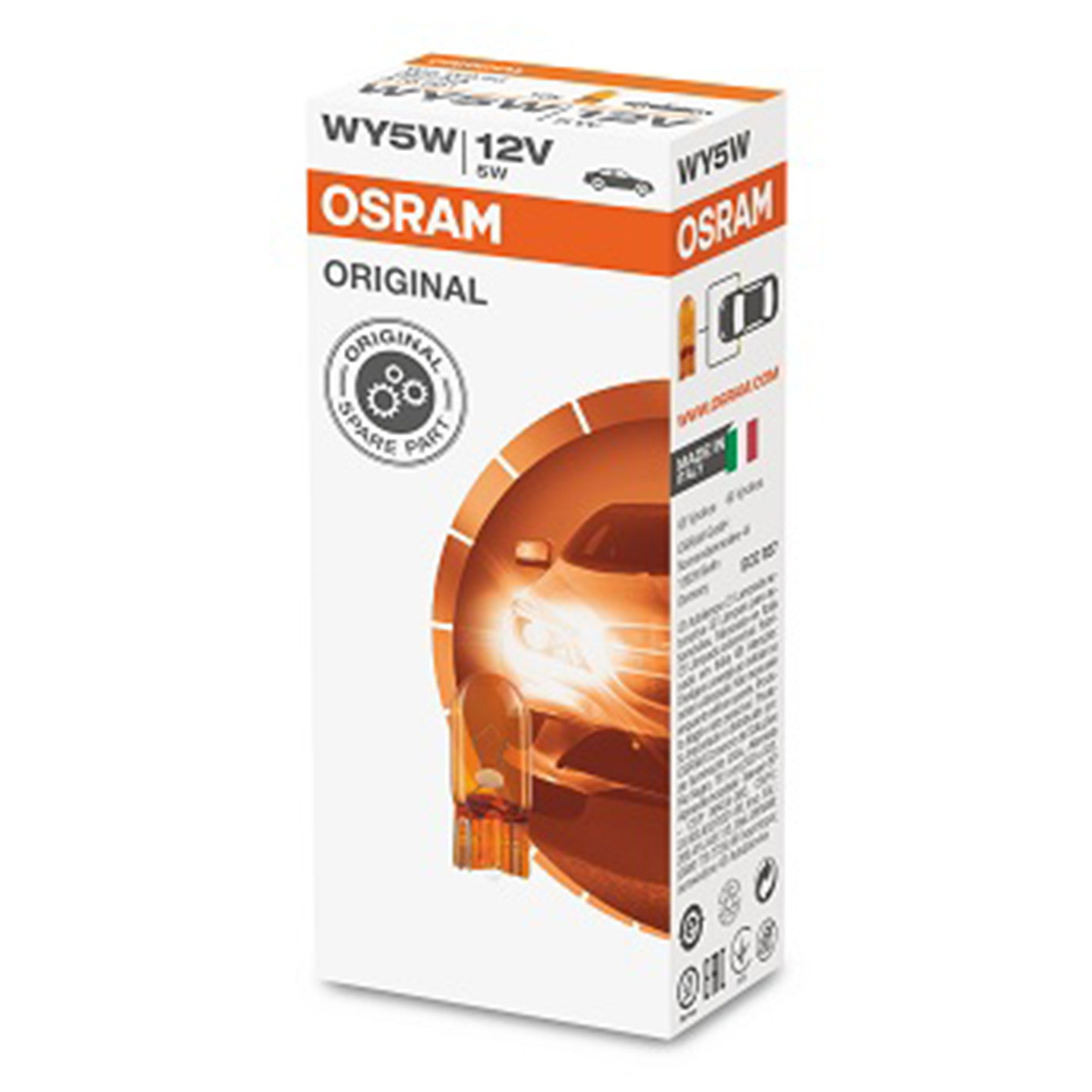 SIJAL 12/ WY5W 2827 5W W2,1x9,5D ZUTO OSRAM 