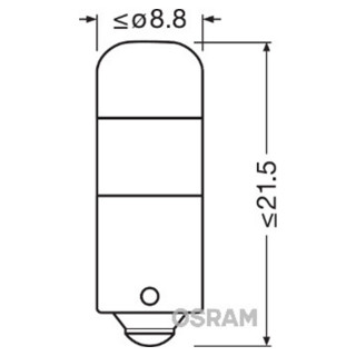 SIJAL PAR LED 12/ T4W 3850CW-02B 1W BA9S 6000K OSRAM 