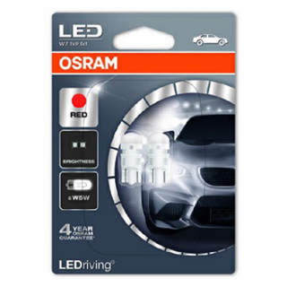 SIJAL PAR LED 12/ W5W 2880R-02B 0.5W W2,1x9,5D CRVENA OSRAM 