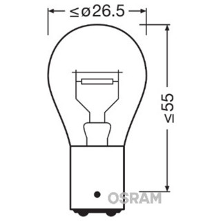 SIJAL 12/ P21/5W 7538LDR-01B 21/5W BAW15D BLI1 OSRAM 