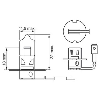 SIJ 12V 55W H3 1987301006 (  ) PURE LIGHT BOSCH 