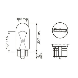 SIJ 12V W5W 1987302286 (  ) LONG LIFE BOSCH 