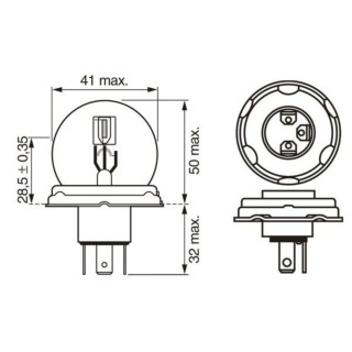 SIJ 12V 45/40W R2 1987302023 (  ) PURE LIGHT BOSCH 