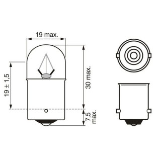 SIJAL 24/ R10W 24  MM METALNO GRLO BA15s 1987302505 ( ) BOSCH 