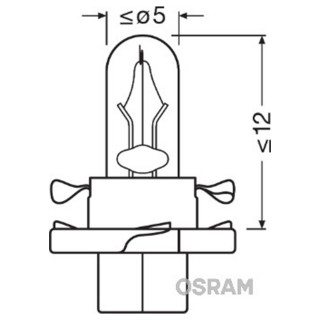 SIJAL 12/1,5W 2452MFX6 BX8,4D BEZBOJ FAS 4062172046978=4008321097118 OSRAM 