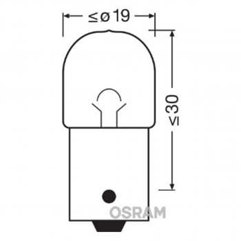 SIJAL 12/ R5W 5007ULT 5W BA15S UNV1 OSRAM 