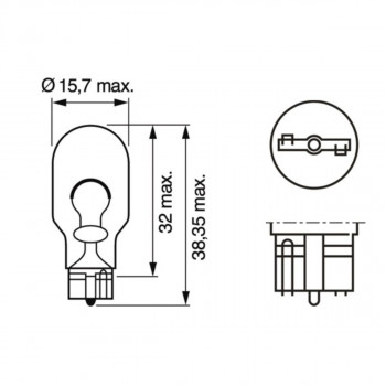 SIJ 12V W16W 1987302205 (  ) BOSCH 