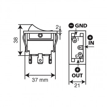 PREKIDAC 45553 ZA AUTO 20A KLIP 12V 