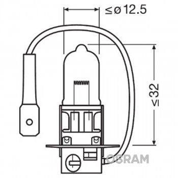 SIJAL 24V/ H3 64156 70W PK22S OSRAM 