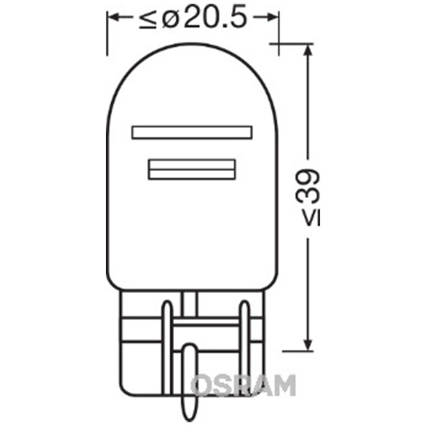 SIJAL PAR 12/ W21/5W 7515-2BL ( 17919 ) 21/5W W3x16q BLI2 OSRAM (NEW ECO-PACK ) 