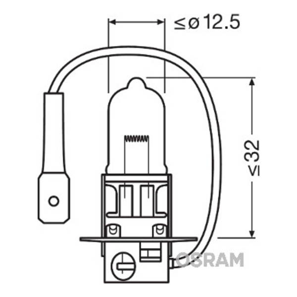 SIJAL 12/H3 64151NL 55W  PK22S FS1  OSRAM 