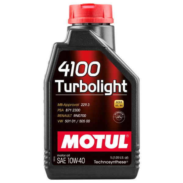 MOTUL 4100 TURBOLIGHT 10W40 4/1 