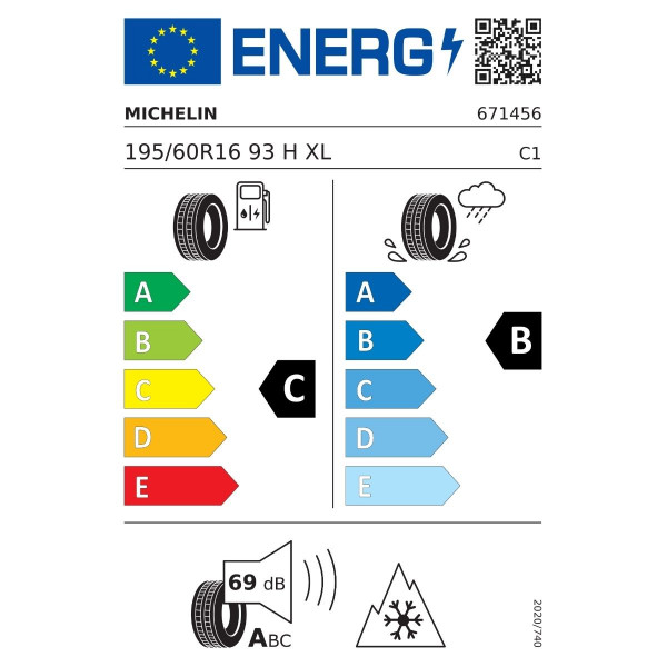 MICH 195/60X16 93H XL TL CROSSCLIMATE 2 MI 