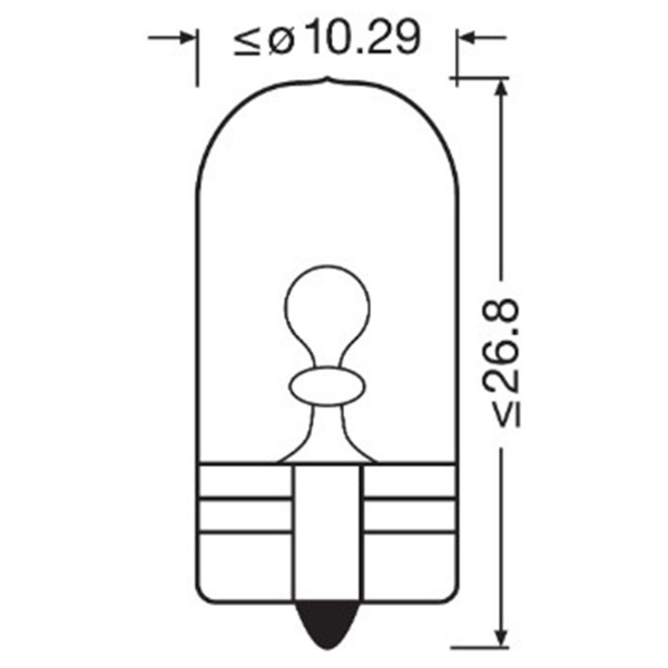 SIJAL 12/ W5W 2825HCBN 5W W2,1x9,5D 5000K OSRAM 