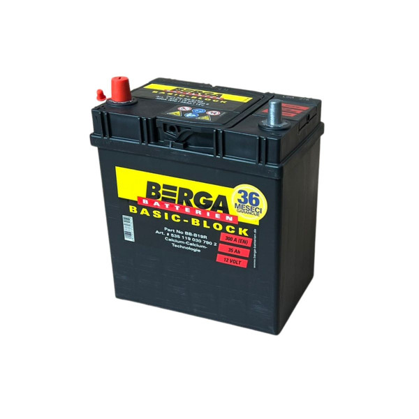 AKUM BERGA BASIC BLOCK  12V35AH L+ ASIA BB-B19R ( A15 ) 