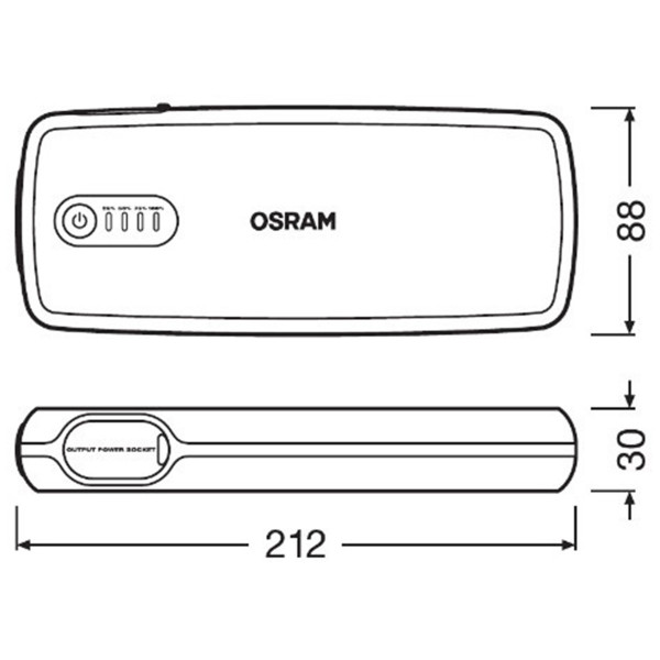 BOOSTER OBSL400 12V 400/800A OSRAM 