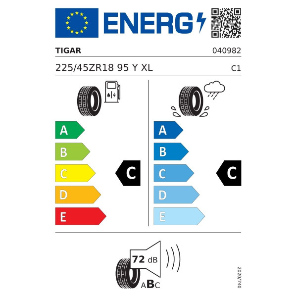 TIGAR 225/45X18 95Y XL TL UHP TG 