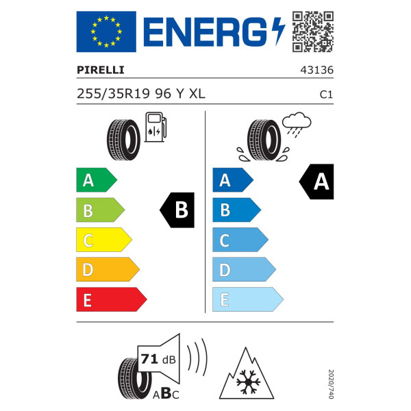 PIRELLI 255/35X19 96Y XL CINTURATO ALL SEASON SF 3 